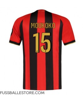 Günstige OGC Nice Youssoufa Moukoko #15 Heimtrikot 2024-25 Kurzarm